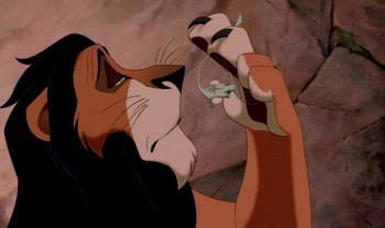 Scar and Mouse from The Lion King