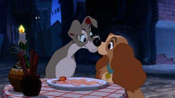 Spaghetti Kiss Lady and the Tramp