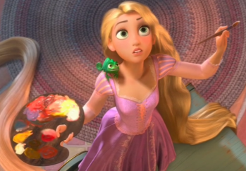 Tangled Rapunzel Painting Wall