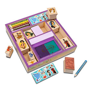 aladdin stamp set disney store