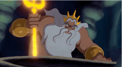King Triton in The Little Mermaid