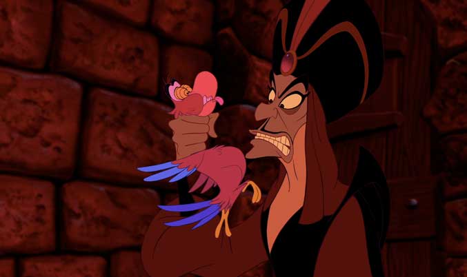 Iago Disney Villain Henchmen Iago and Jafar from Aladdin
